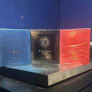 Vintage Heroes Perfume Set - Blue, Black, Red